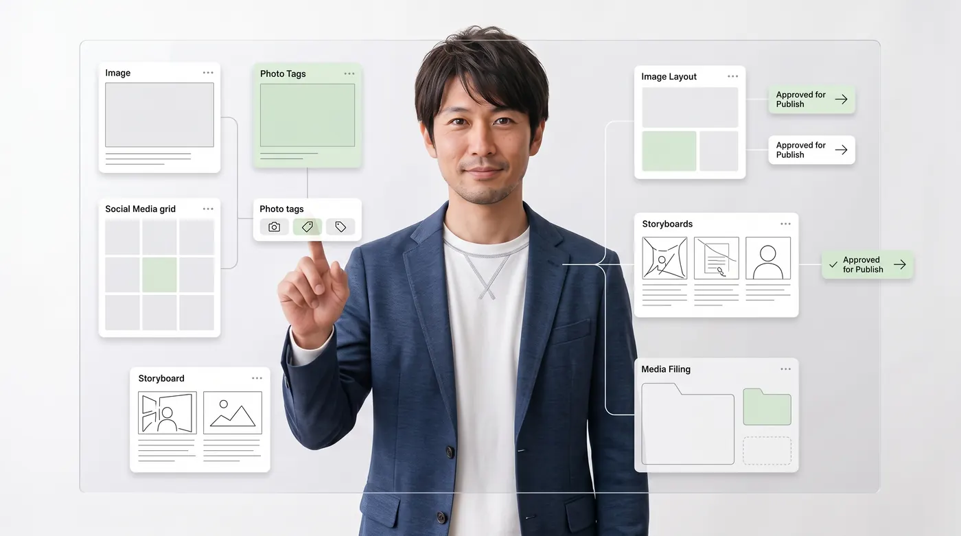 キートン 打ち合わせの様子